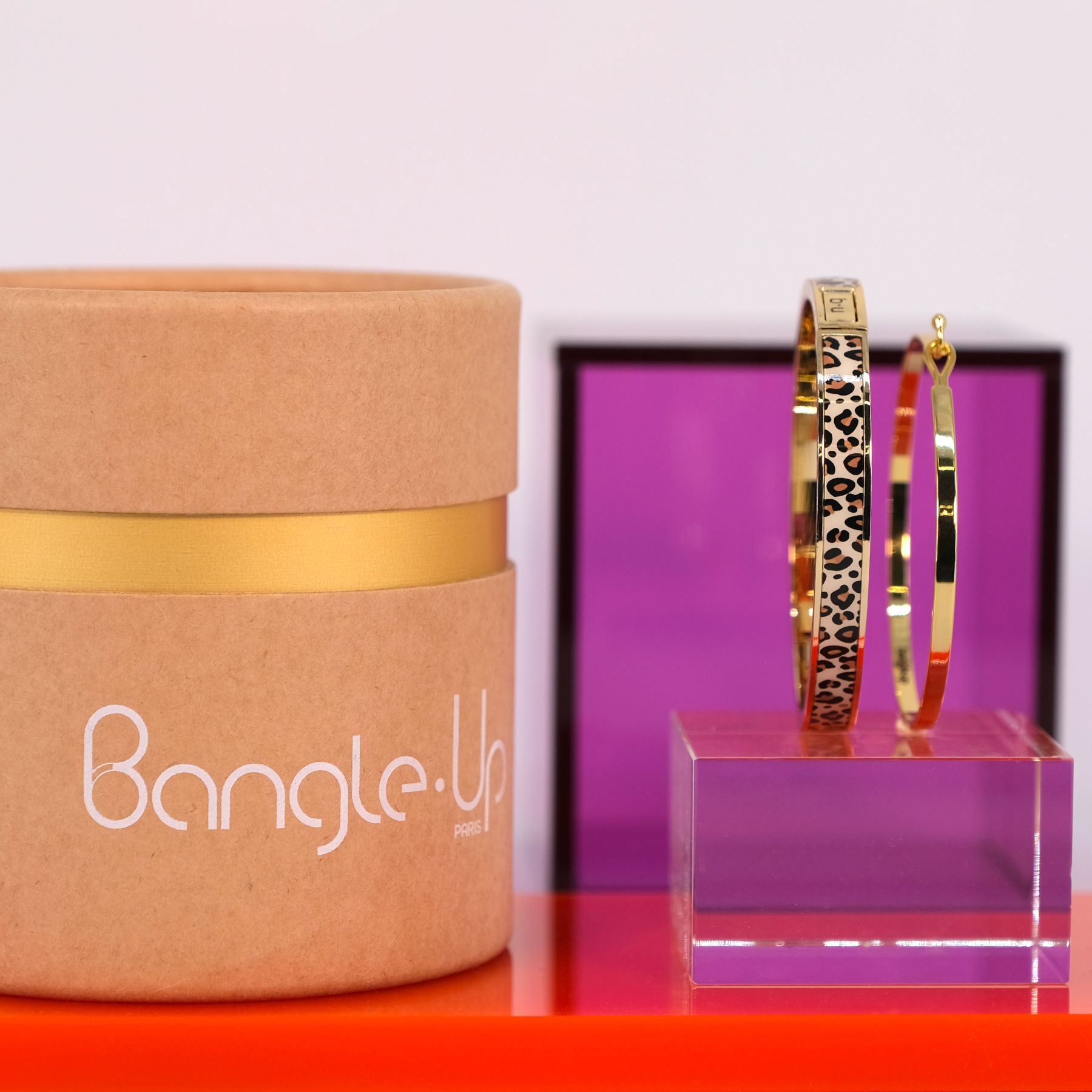 Coffret Bracelets Tina et Bracelet lily - Léopard / Or light