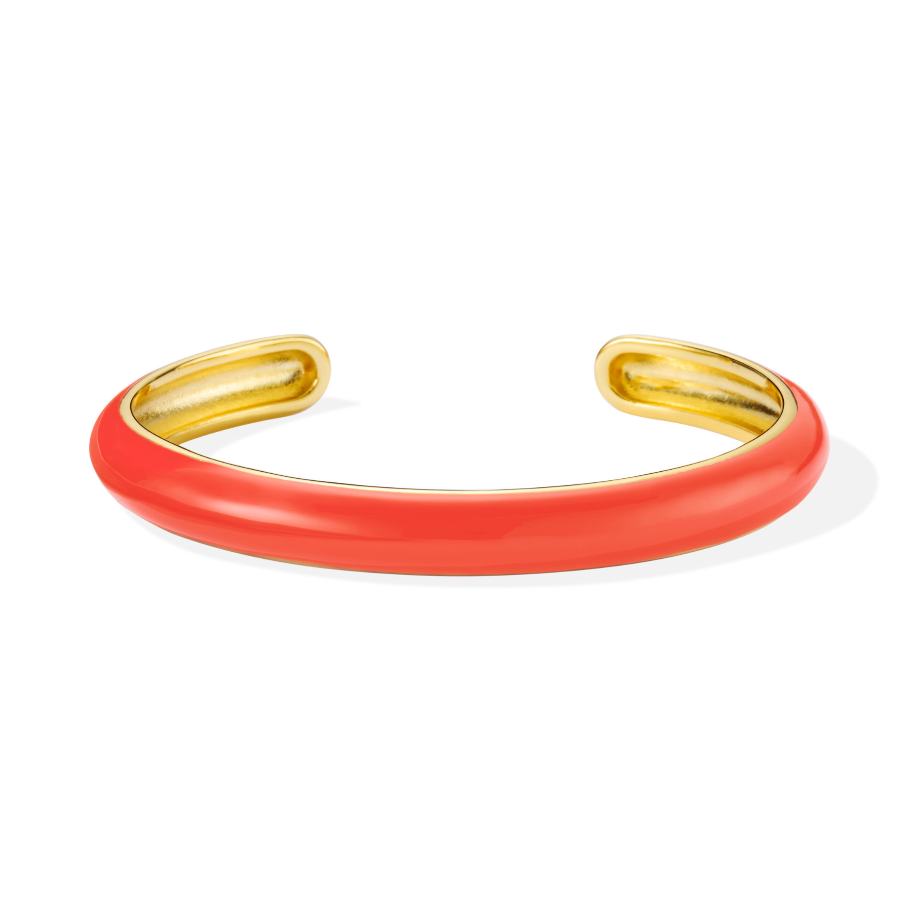 Curved Bracelet - Tangerine Orange