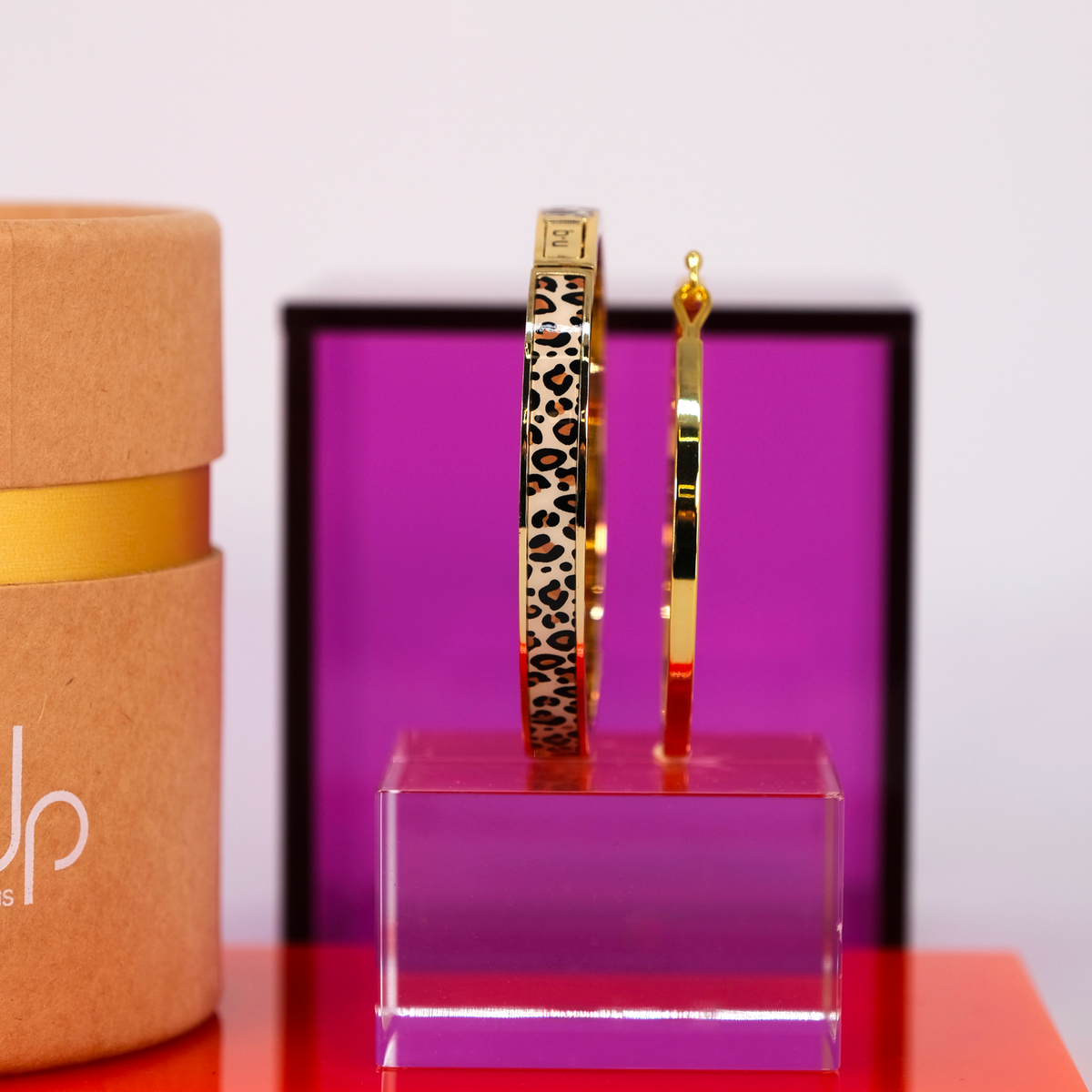 Coffret Bracelets Tina et Bracelet lily - Léopard / Or light