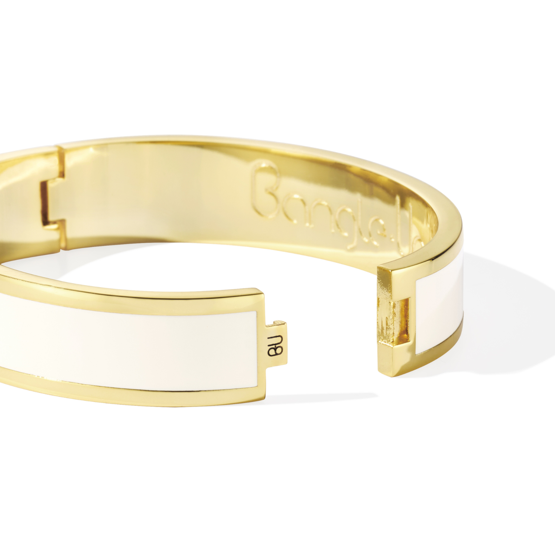 Bracelet Bangle Ovale - Blanc Sable
