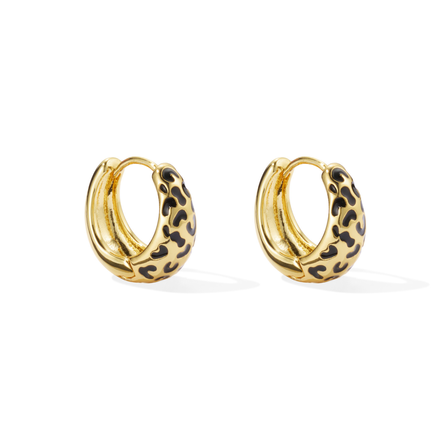 Wild Hoop Earrings - Leopard