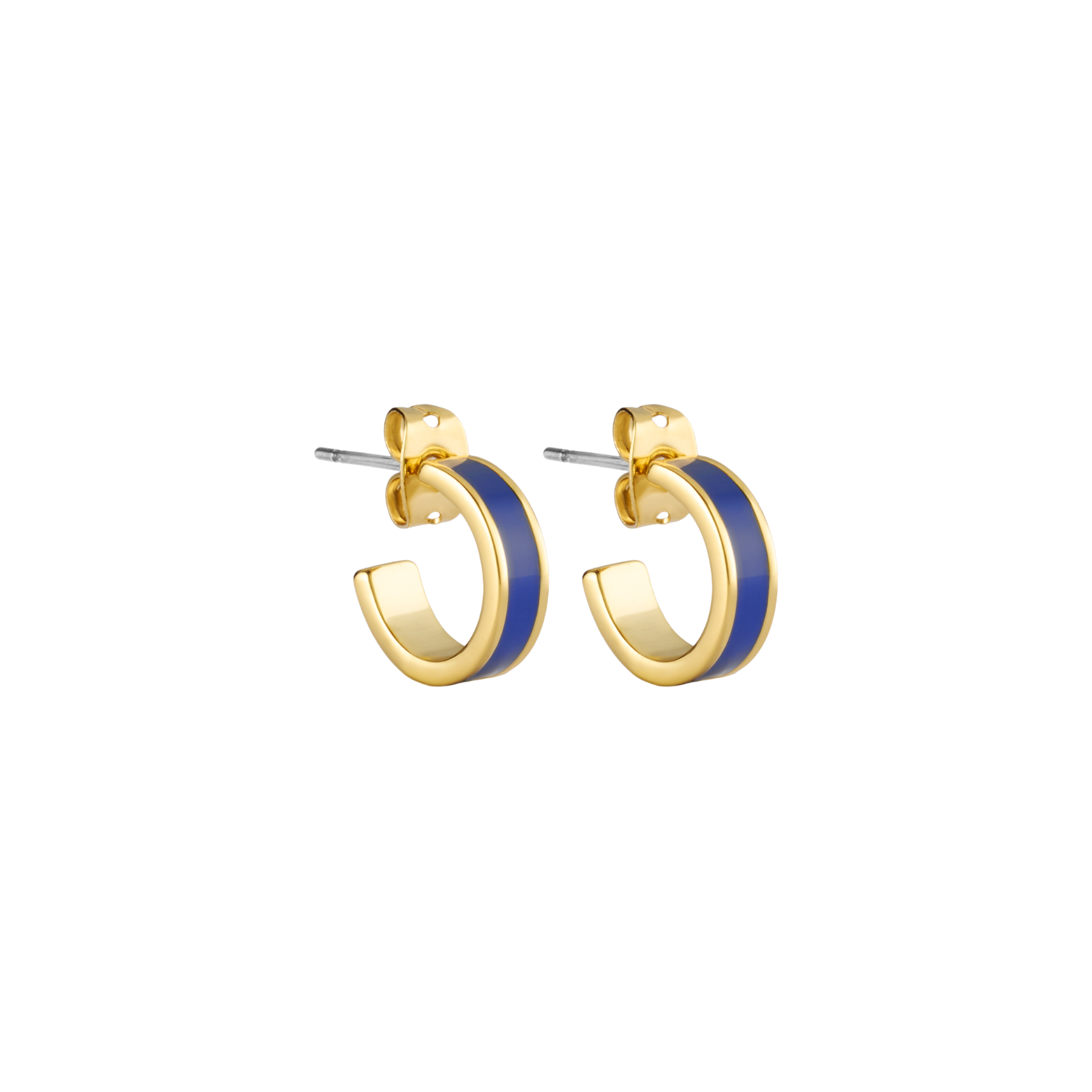 Mini Créoles Bangle - Bleu Navy