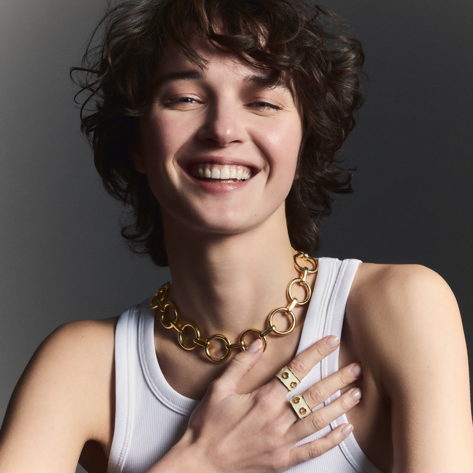 Bague EYELET - Blanc Sable - Bangle-Up