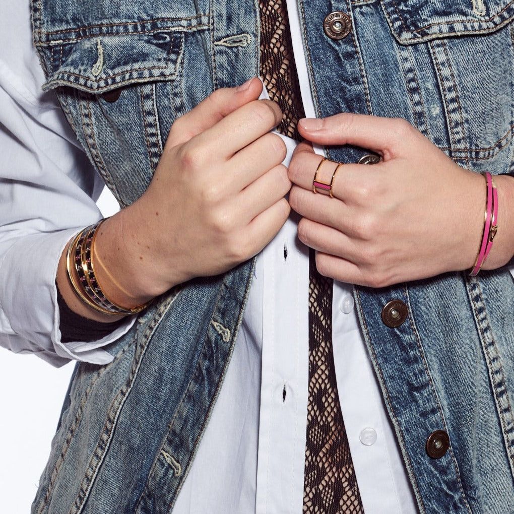 Bague Lune - Rose Cabaret - Bangle-Up