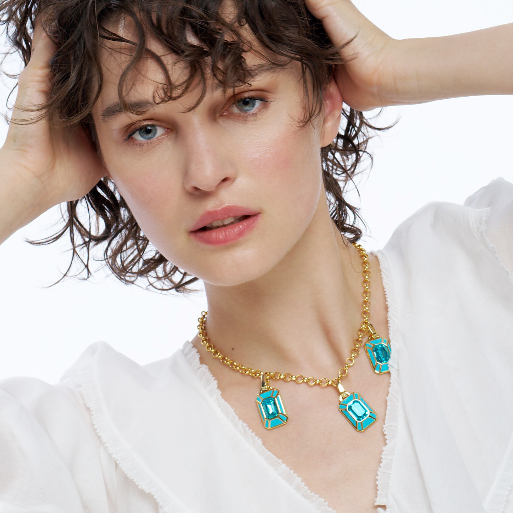 Pendentif GEM - Bleu Turquoise