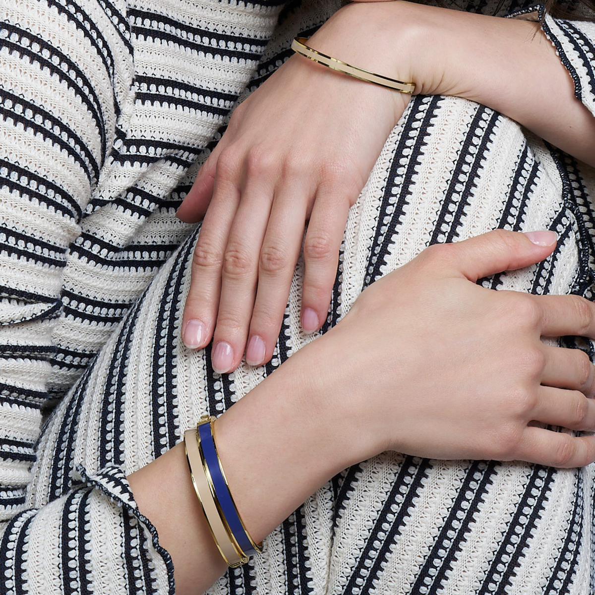 Bangle Bracelet - Navy Blue