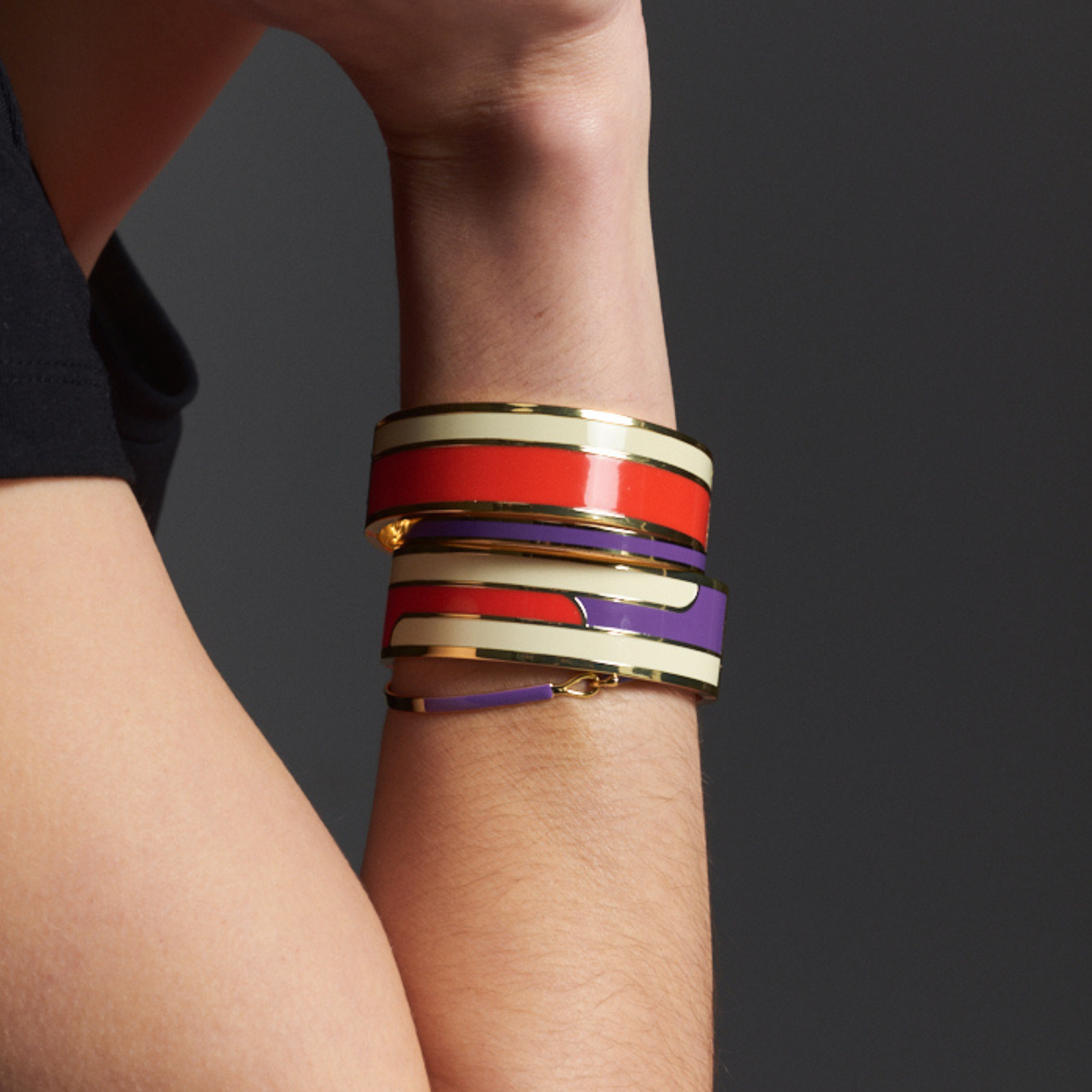 Bracelet Lily - Deep Purple - Bangle-Up