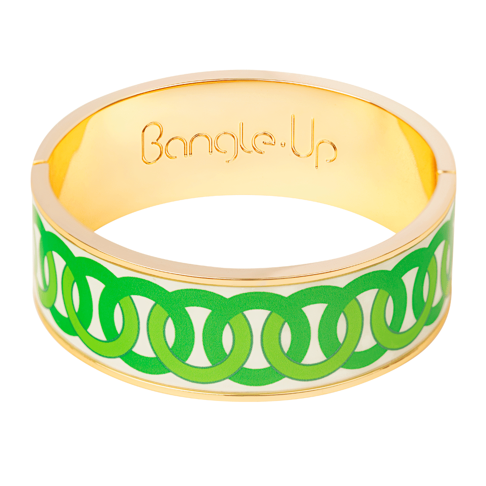 Bracelet Ring Print - Green Flash - Bangle-Up