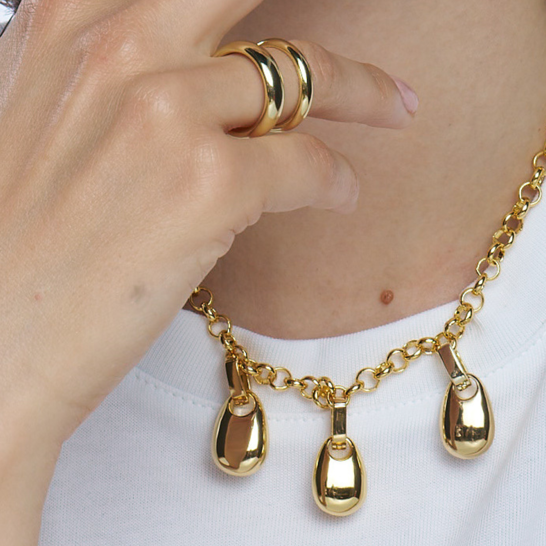 Pendentif Drop - Or Light