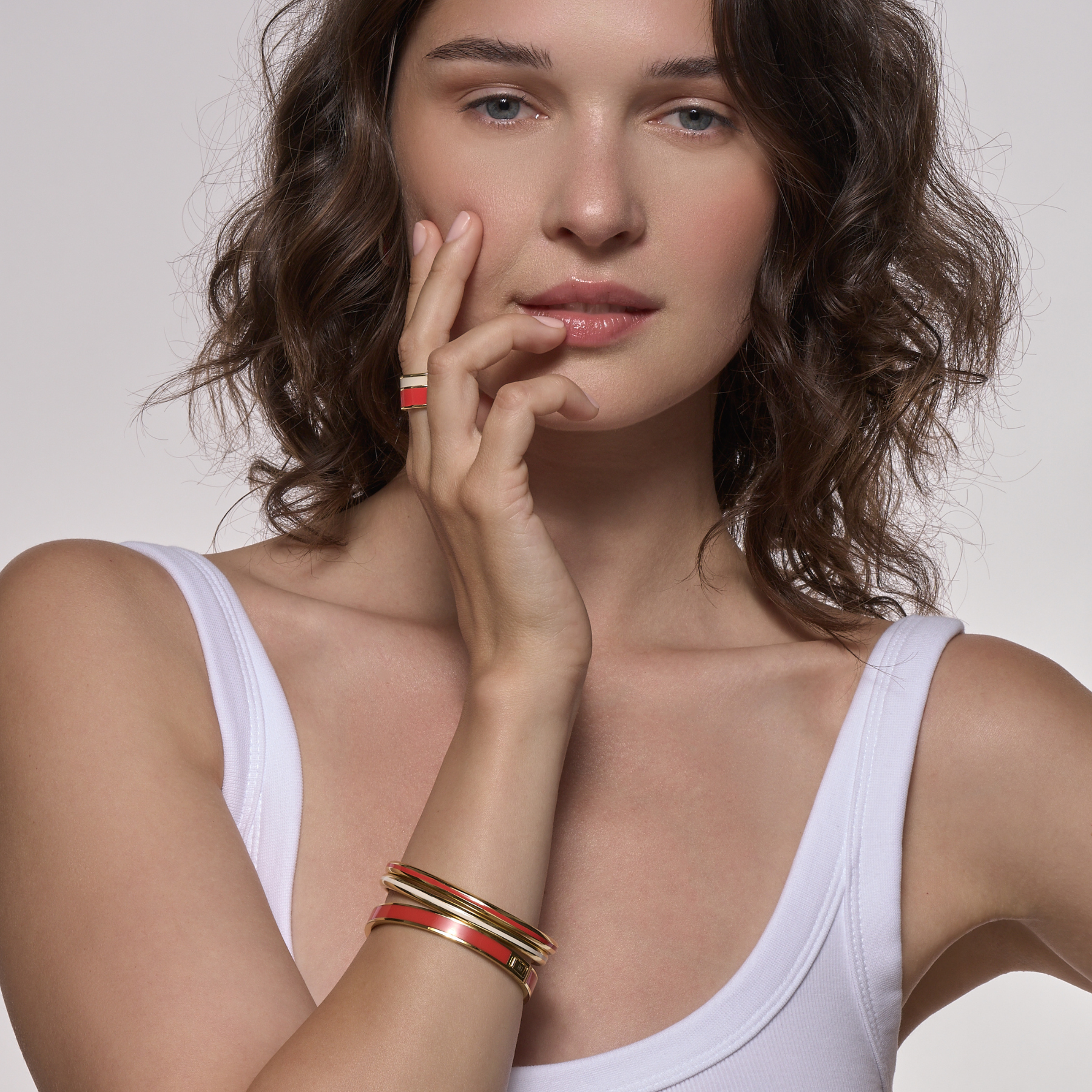 Jonc Ligne - Orange Tangerine