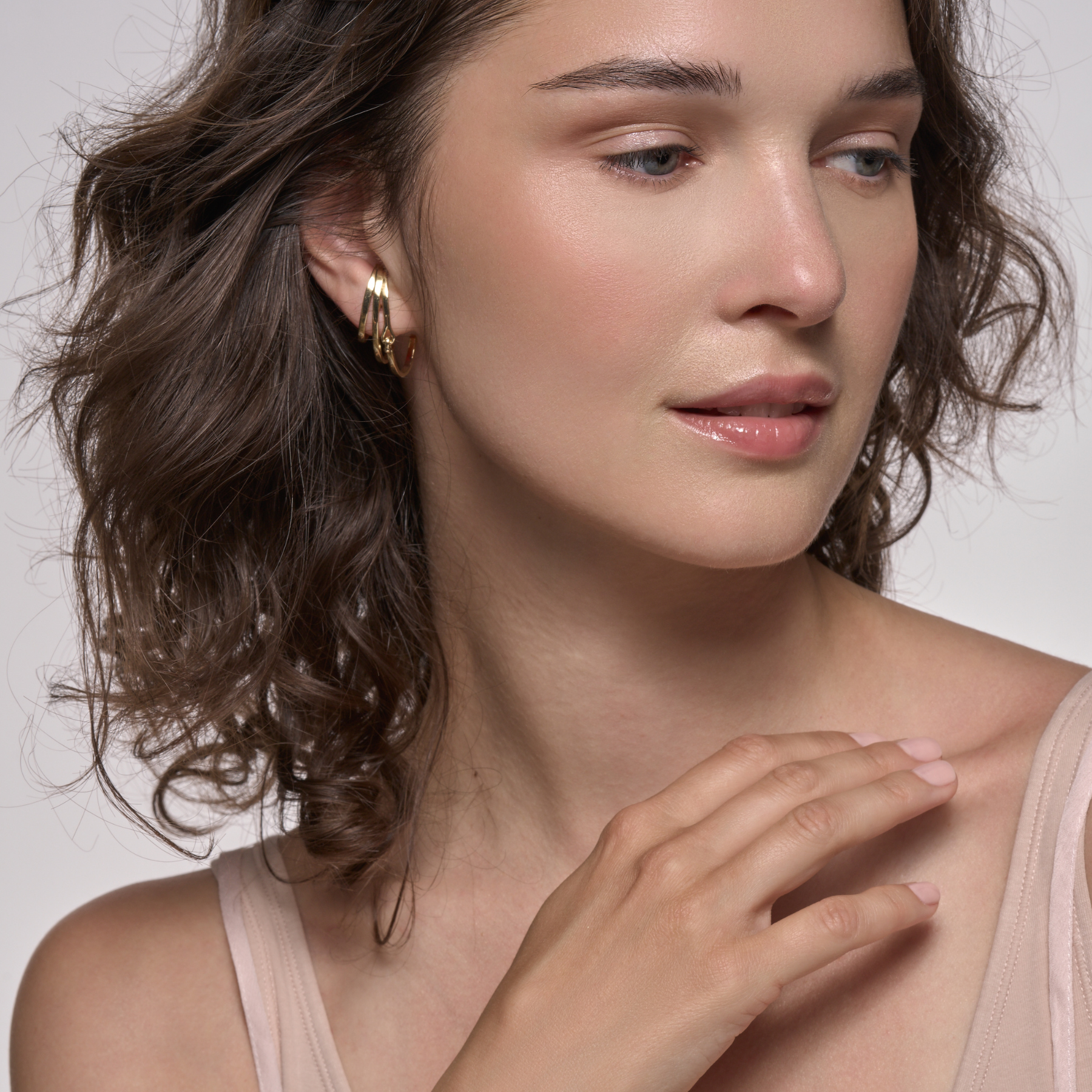 Boucles d'Oreilles Lily - Or Light