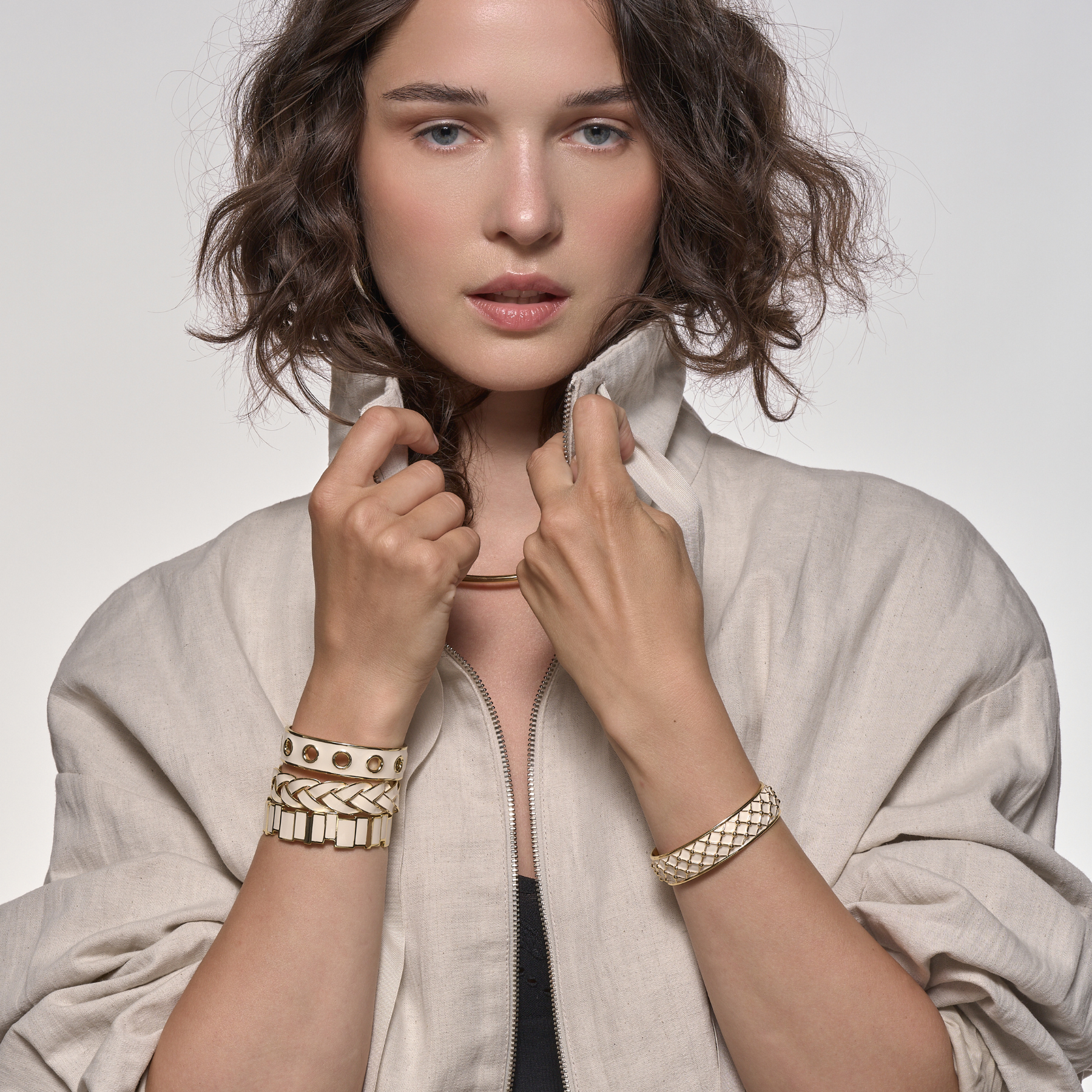 Jonc EYELET - Blanc Sable