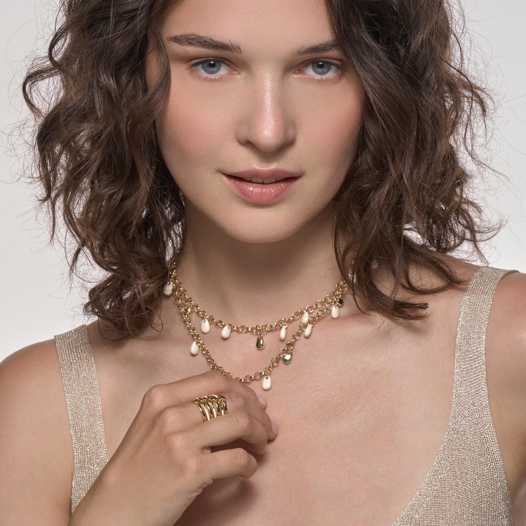 Collier Drop - Or Light