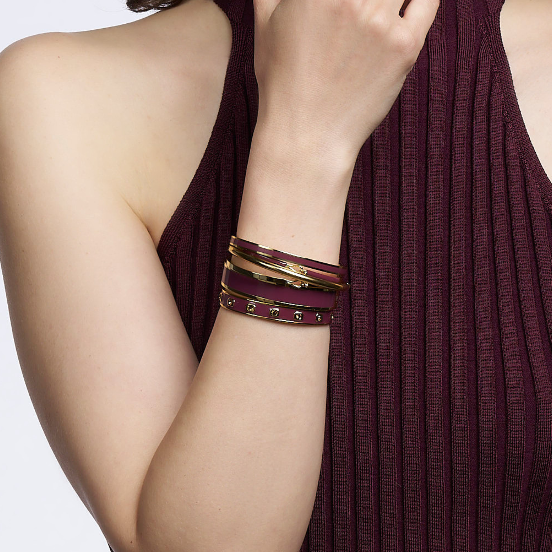 Bracelet Lily - Prune