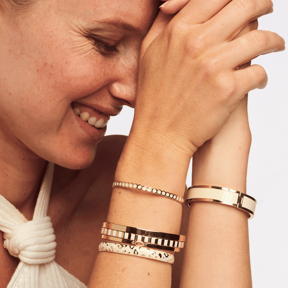 Jonc Inès - Blanc Sable - Bangle-Up