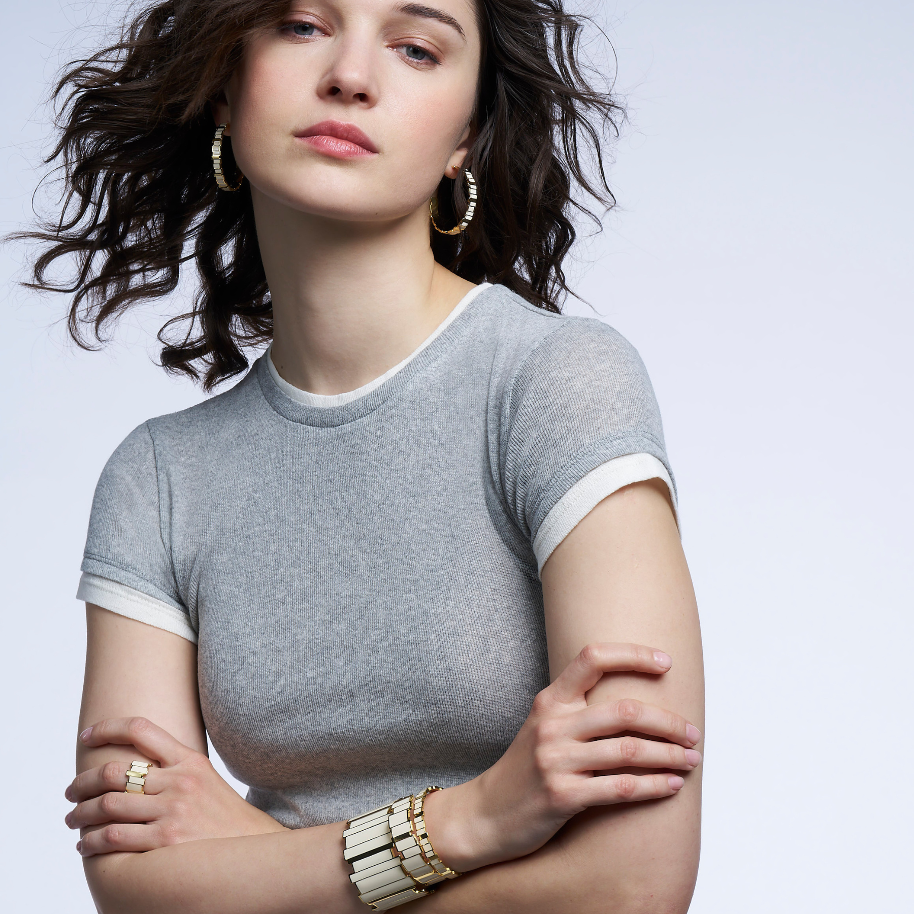 Manchette Inès Multi - Blanc Sable