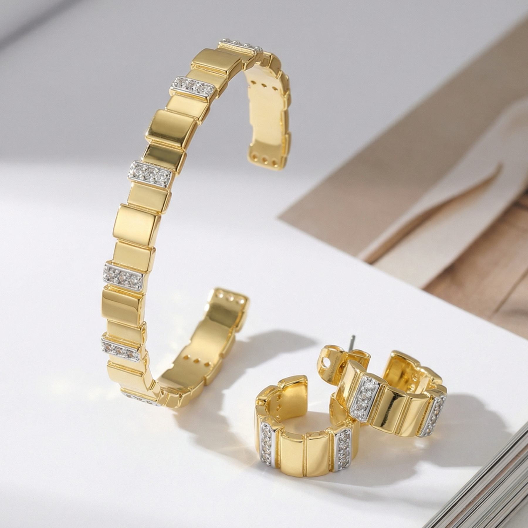 Mini-Créoles Inès Multi - Or Light