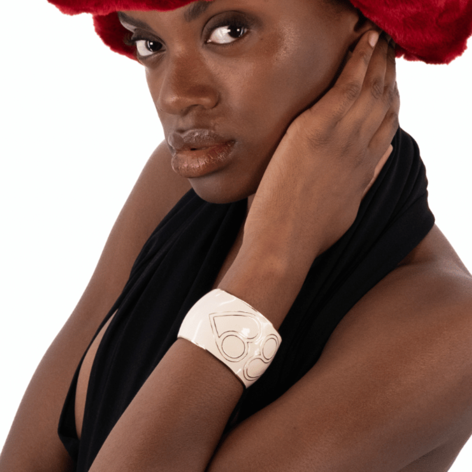 Manchette Bangle Heart - Blanc Sable - Bangle-Up