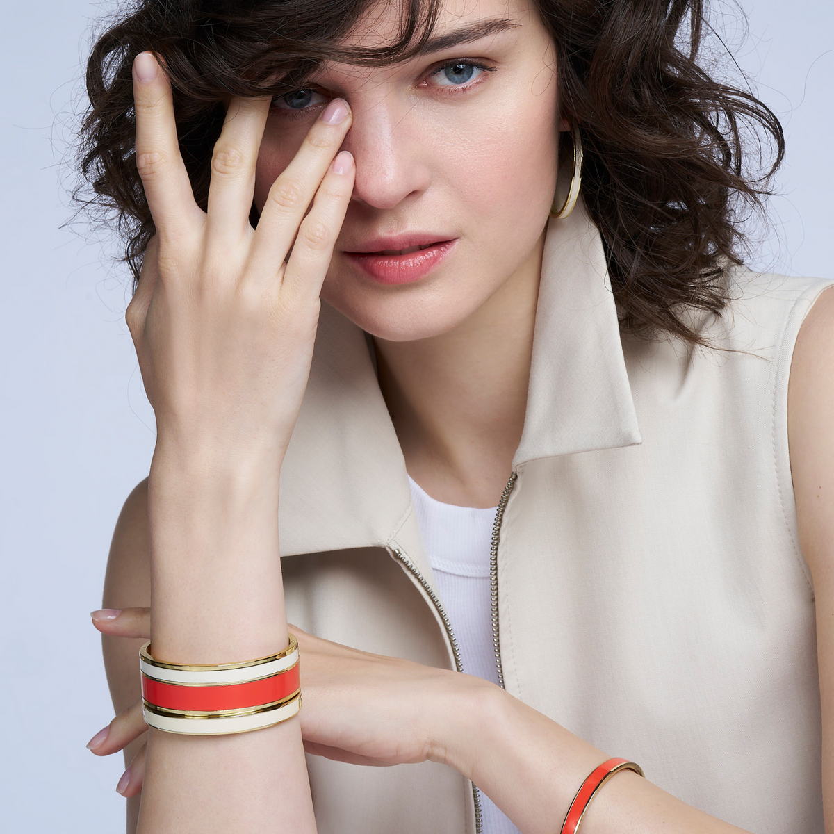 Bracelet Bangle - Blanc Sable