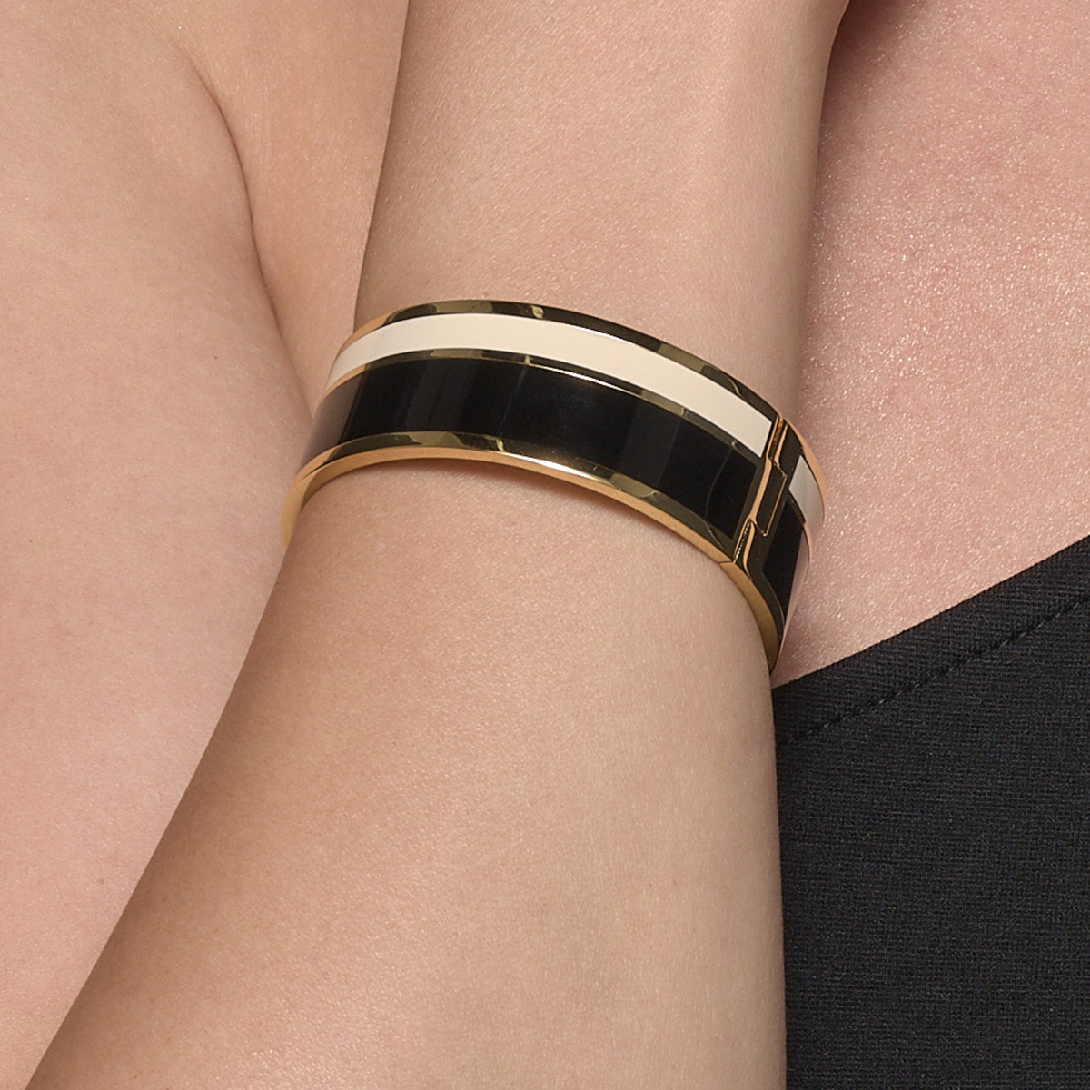Bracelet Vaporetto - Noir / Blanc Sable