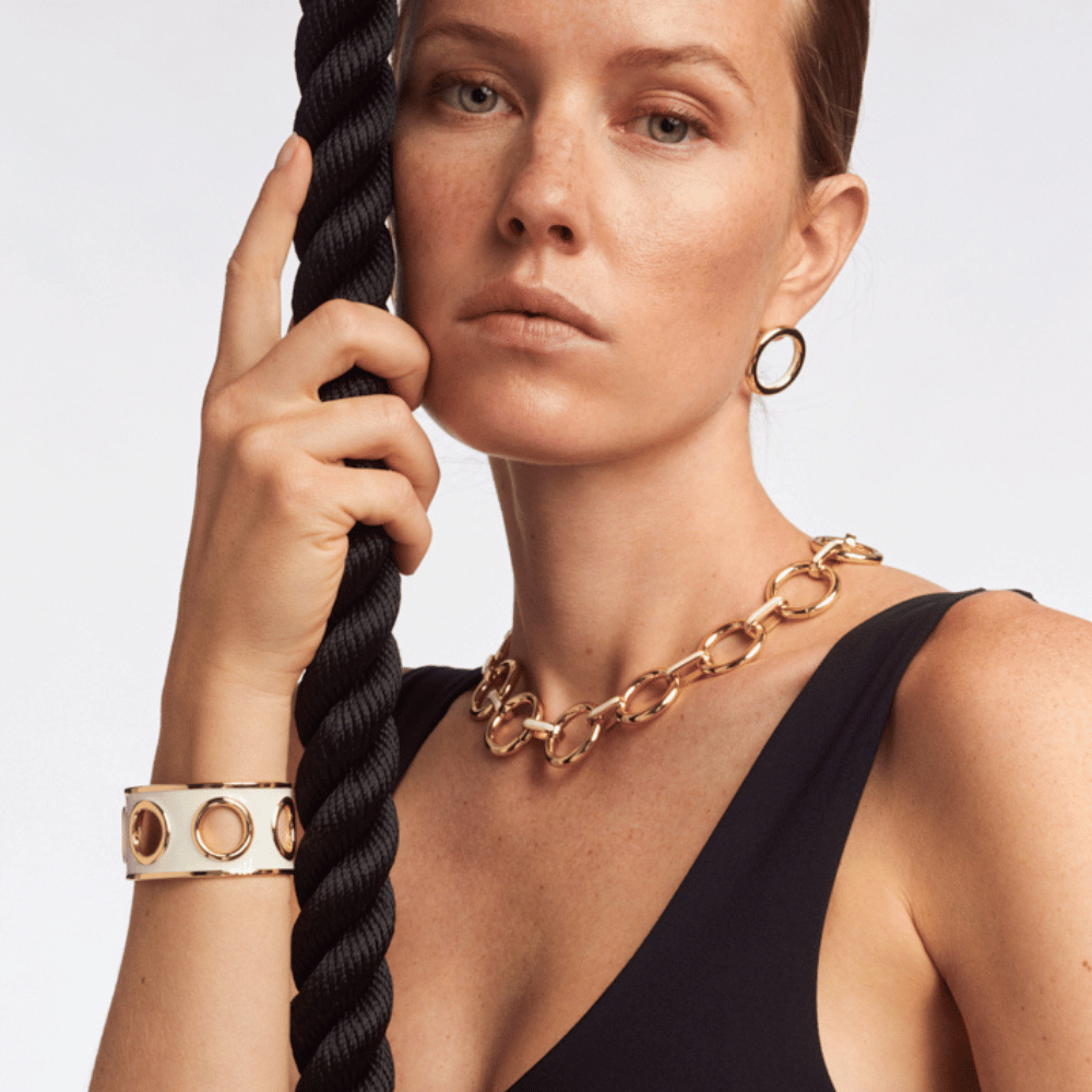 Manchette EYELET - Blanc Sable - Bangle-Up