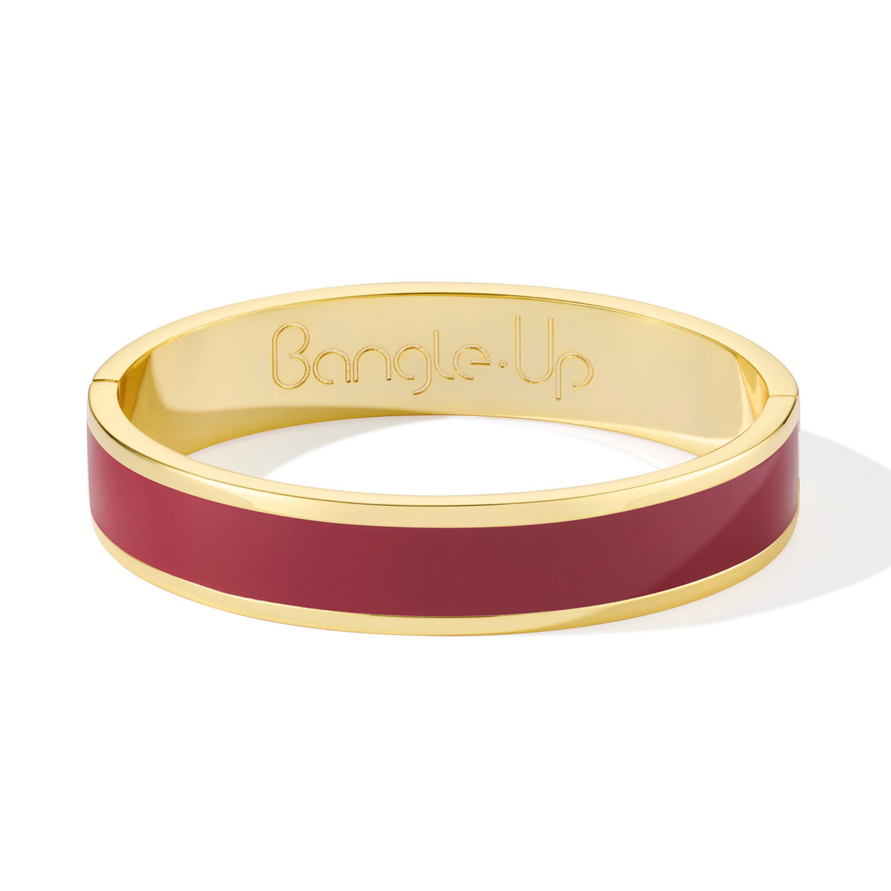 Oval Bangle Bracelet - Pomegranate