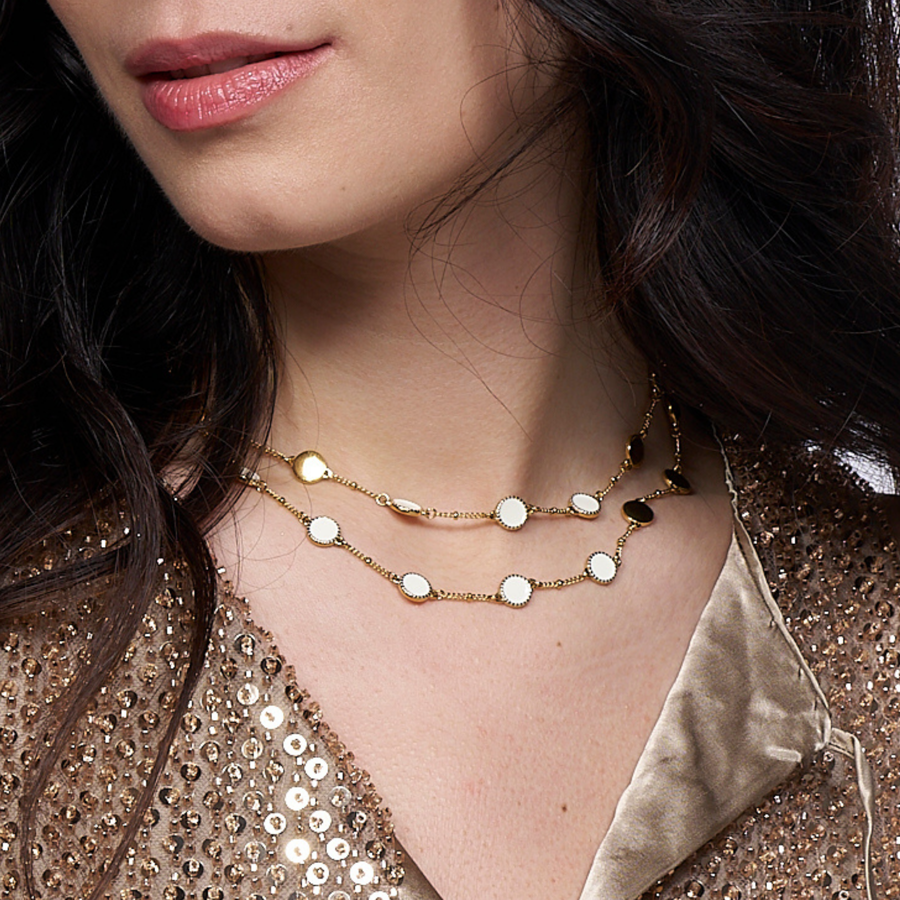 Baby Necklace - Sand White