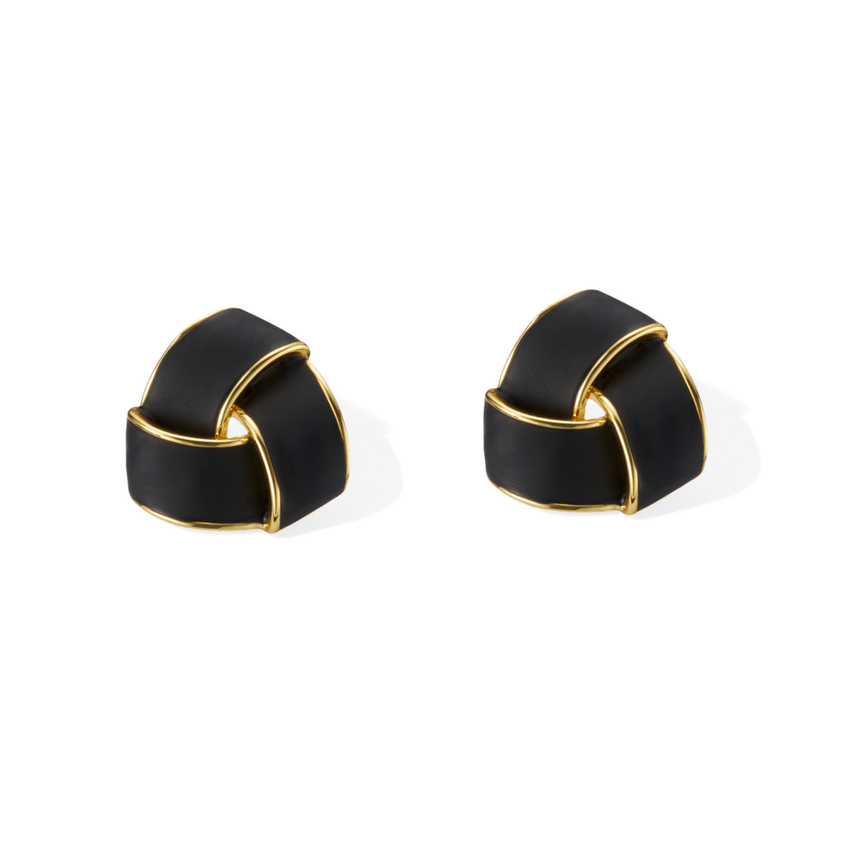 Boucles d'oreilles Vénus - Noir Mat