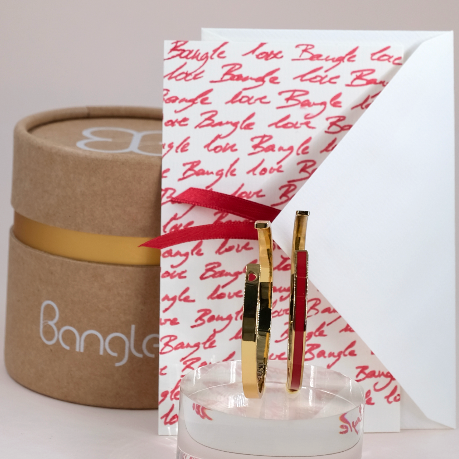 Coffret Jonc Grigri et Jonc Bangle - Rouge Salsa