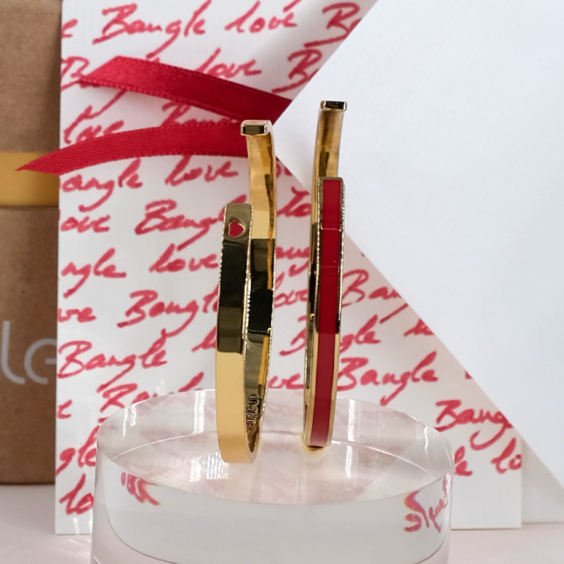 Coffret Jonc Grigri et Jonc Bangle - Rouge Salsa