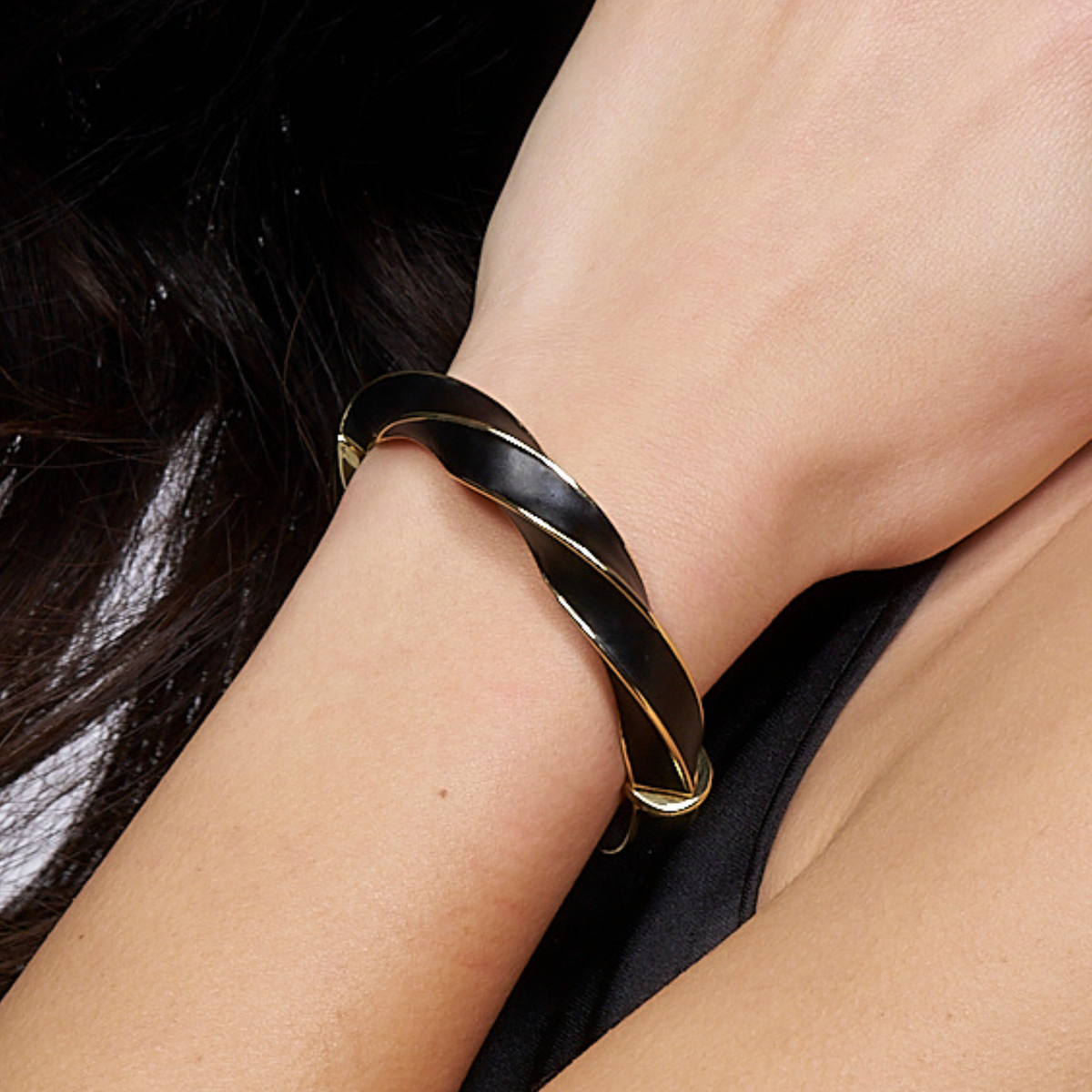 Bracelet Twist - Noir Mat