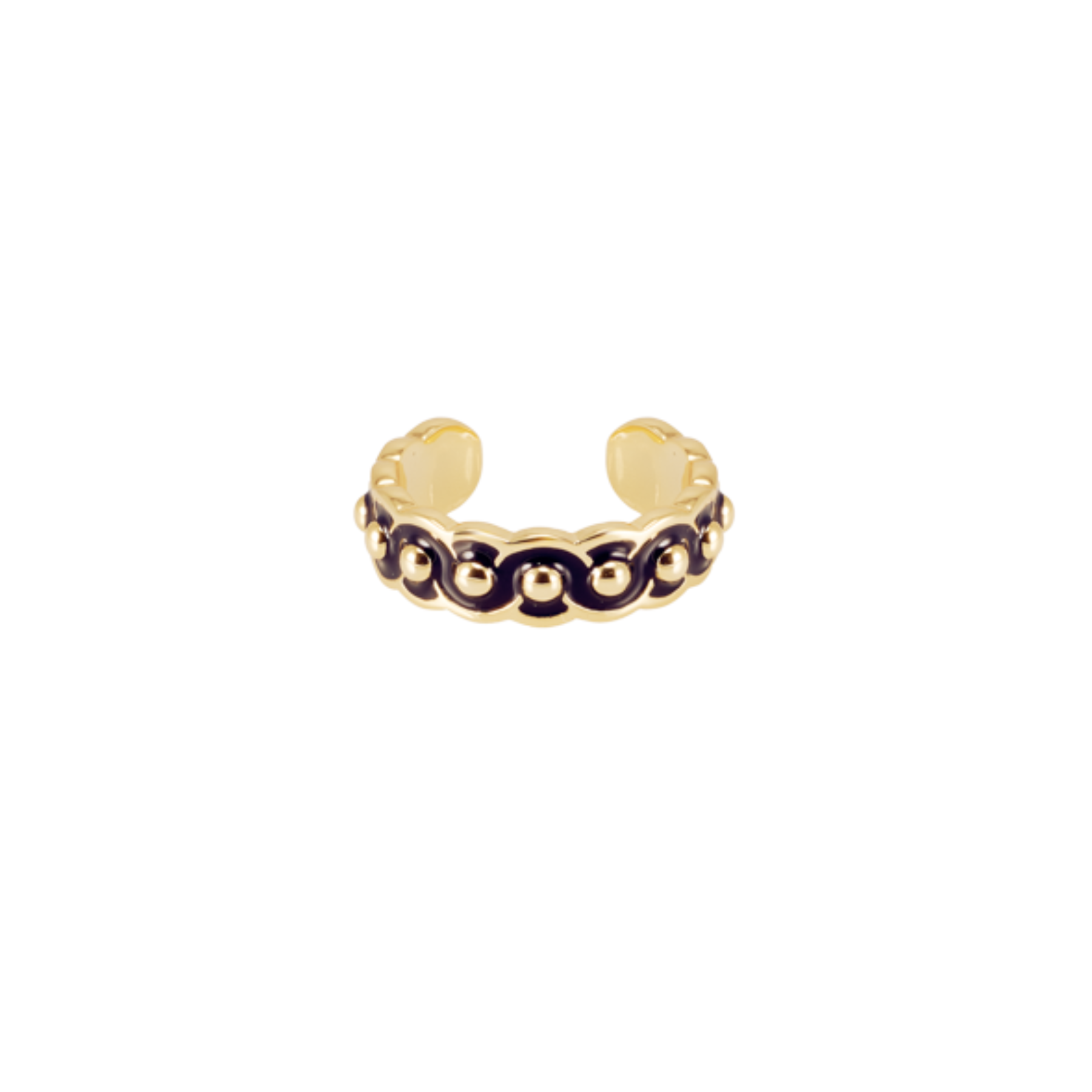 Bague Moon - Noir Carbon