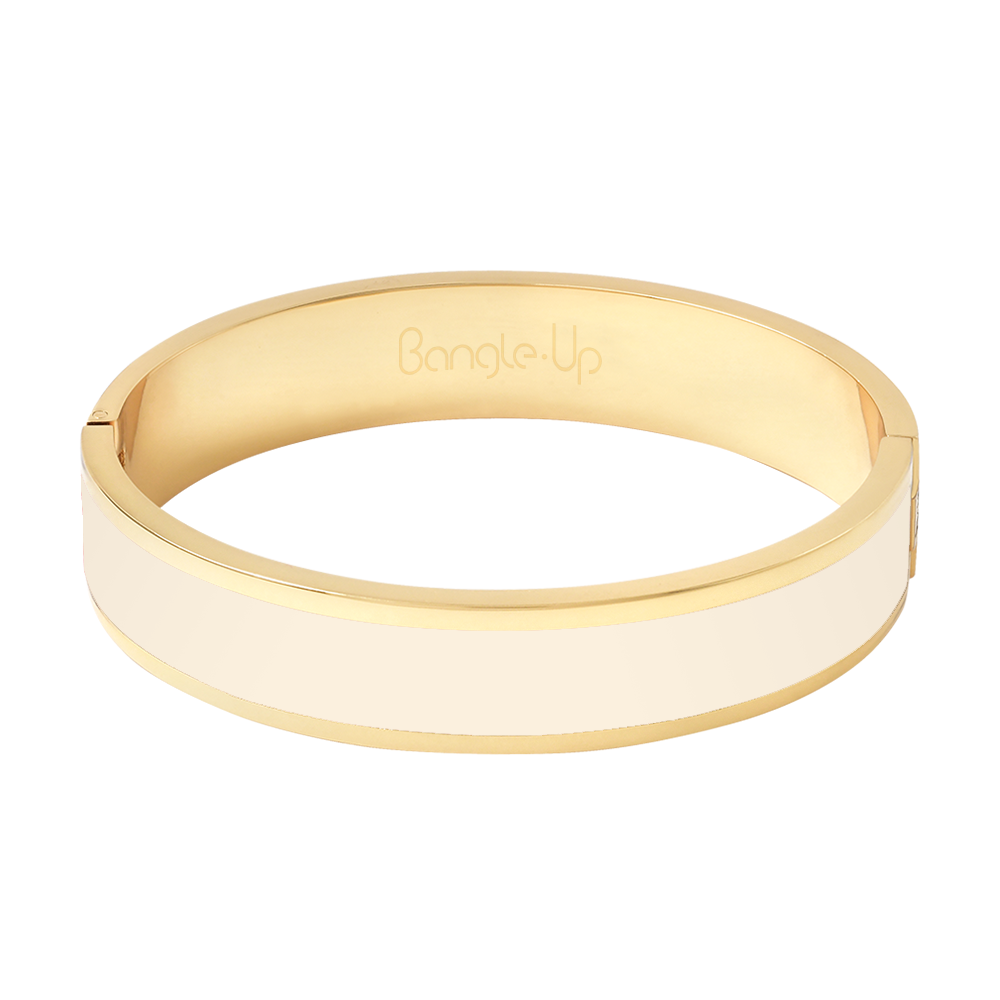 Bracelet Bangle Ovale - Blanc Sable - Bangle-Up 