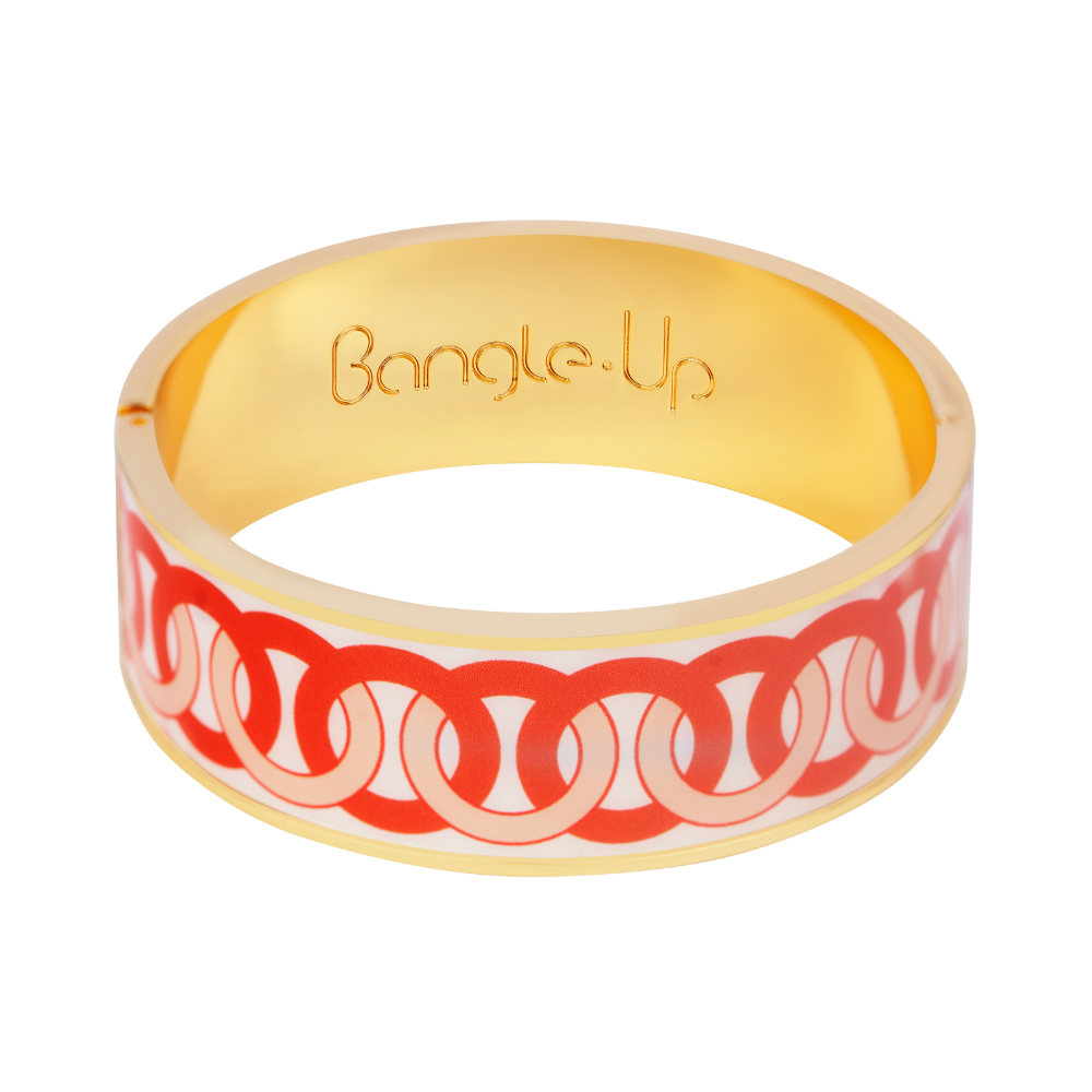 Bracelet Ring Print - Orange Tonic - Bangle-Up 