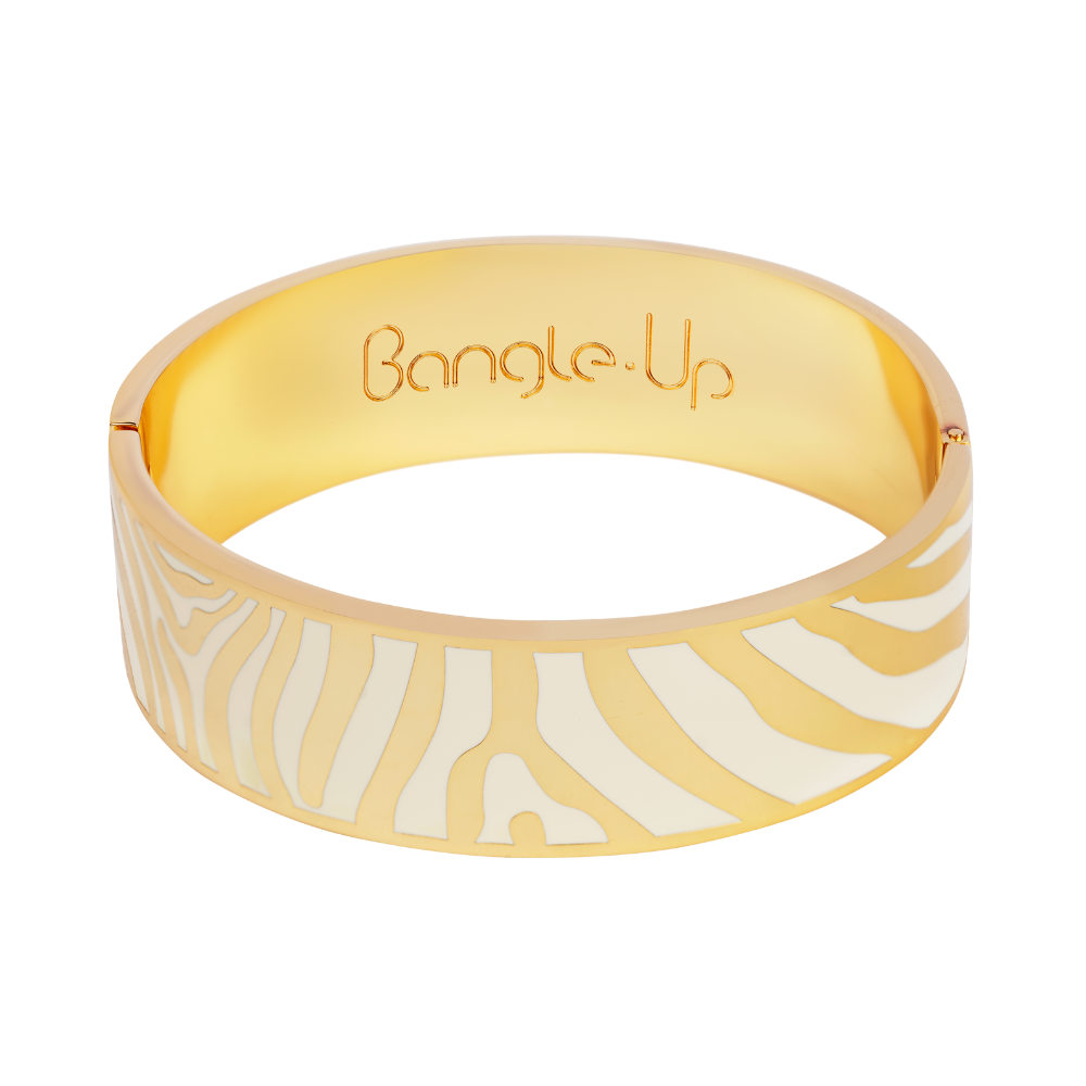 Bracelet ZEBRA - Blanc Sable - Bangle-Up 