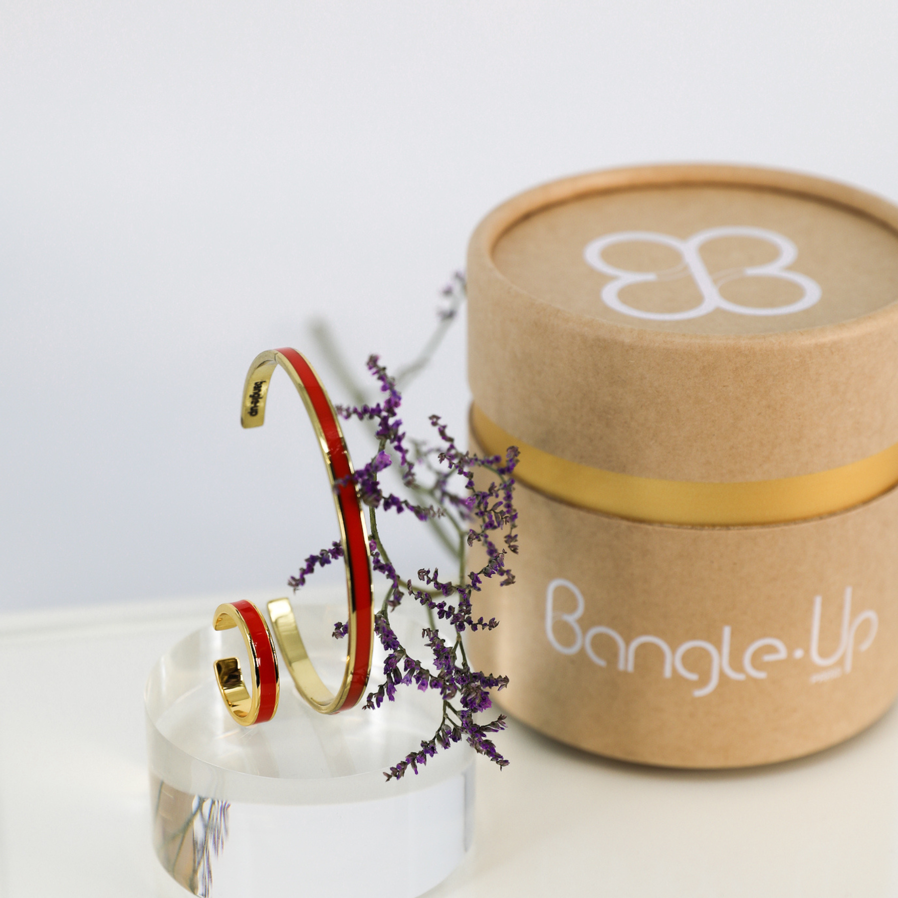 Coffret Jonc et Bague Bangle - Orange Tangerine