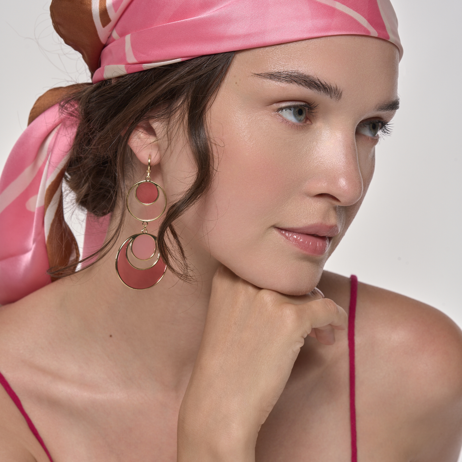 Boucles d'oreilles Gypset - Rose Coton