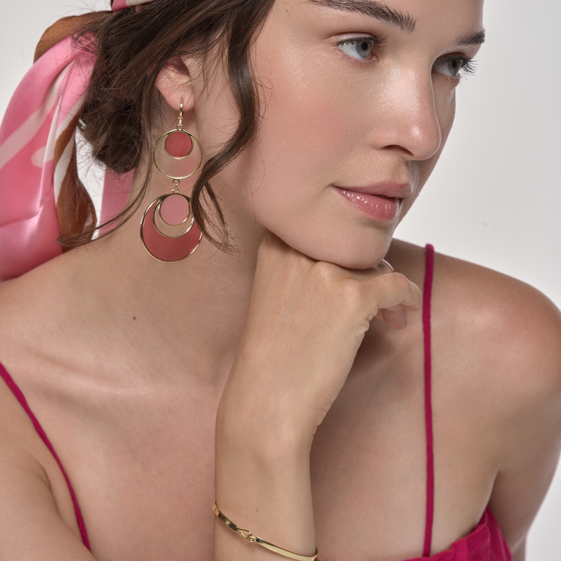 Boucles d'oreilles Gypset - Rose Coton