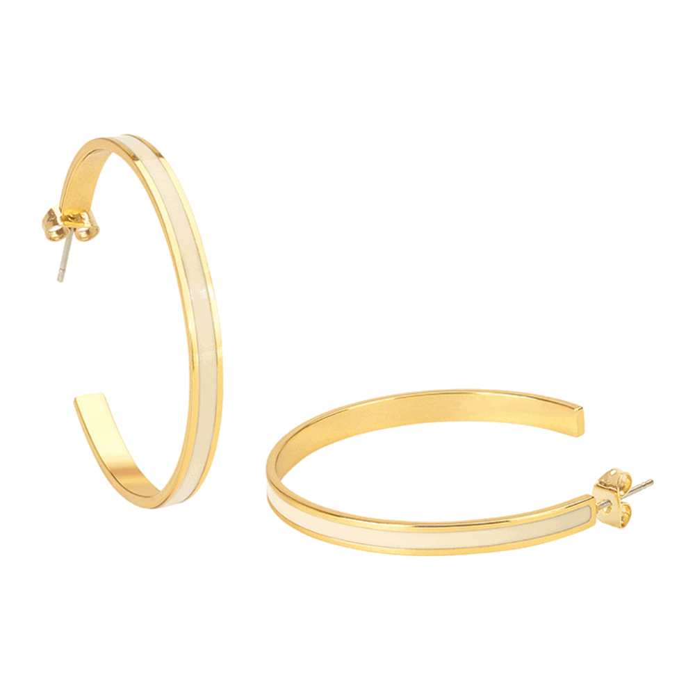 Créoles Bangle - Blanc Sable - Bangle-Up 