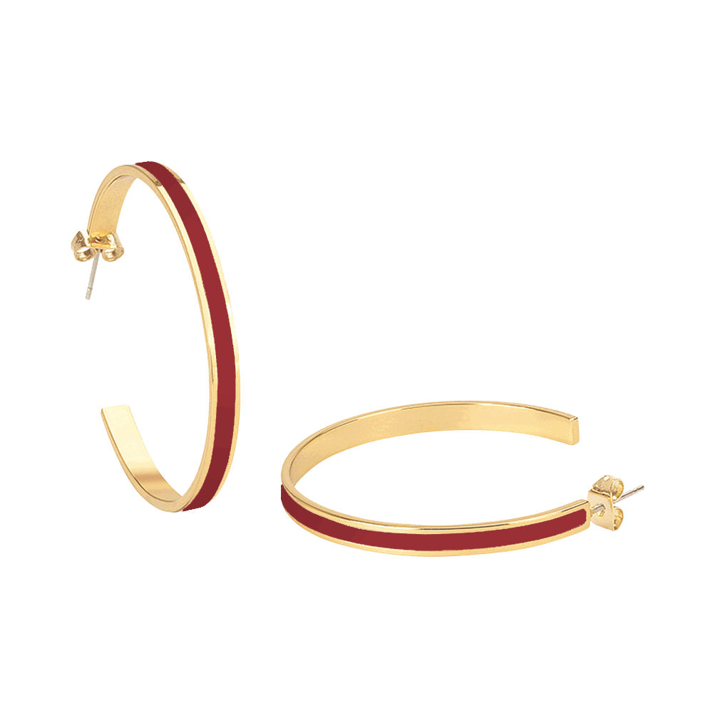 Créoles Bangle - Rouge Salsa - Bangle-Up 