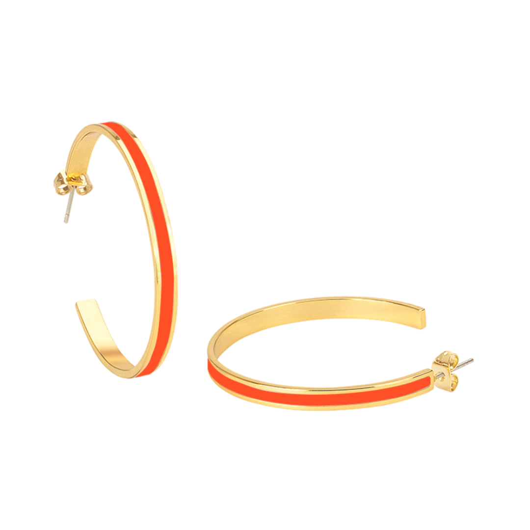 Créoles Bangle - Orange Tangerine