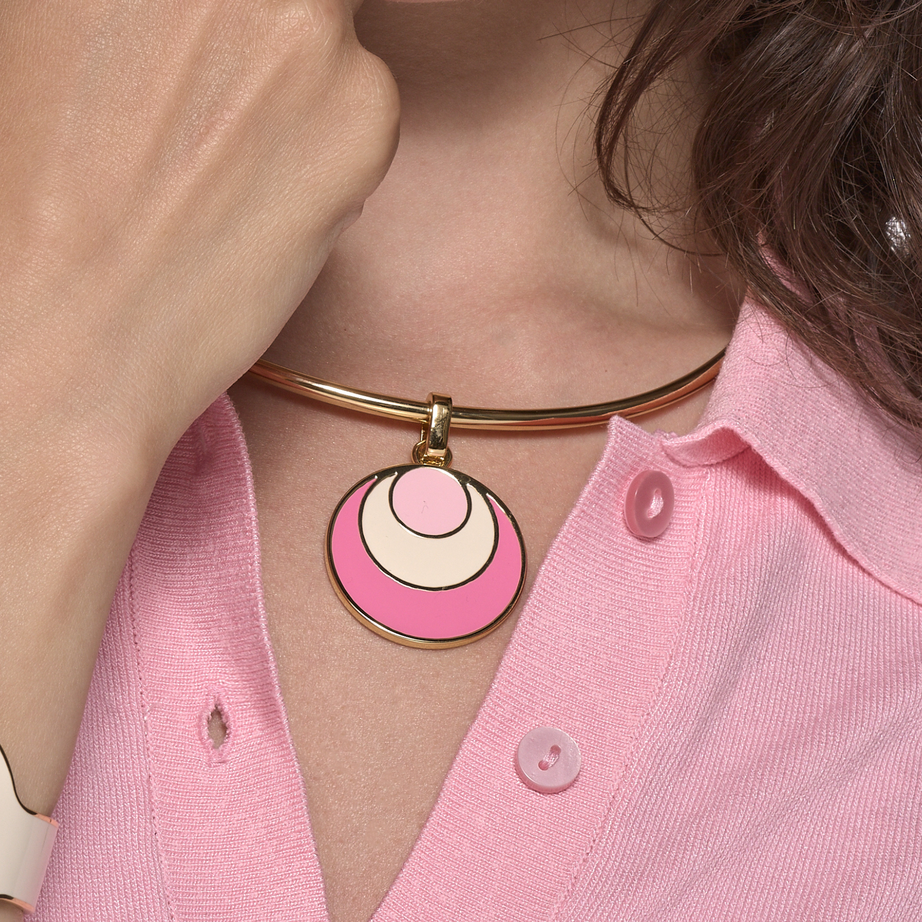 Pendentif Gypset - Rose Coton