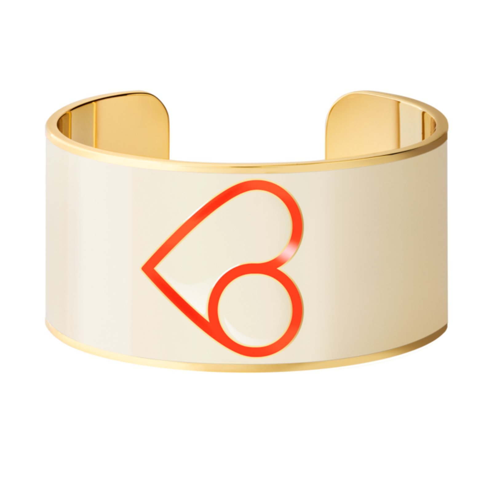 Manchette Coup de Coeur - Orange Tangerine - Bangle-Up 