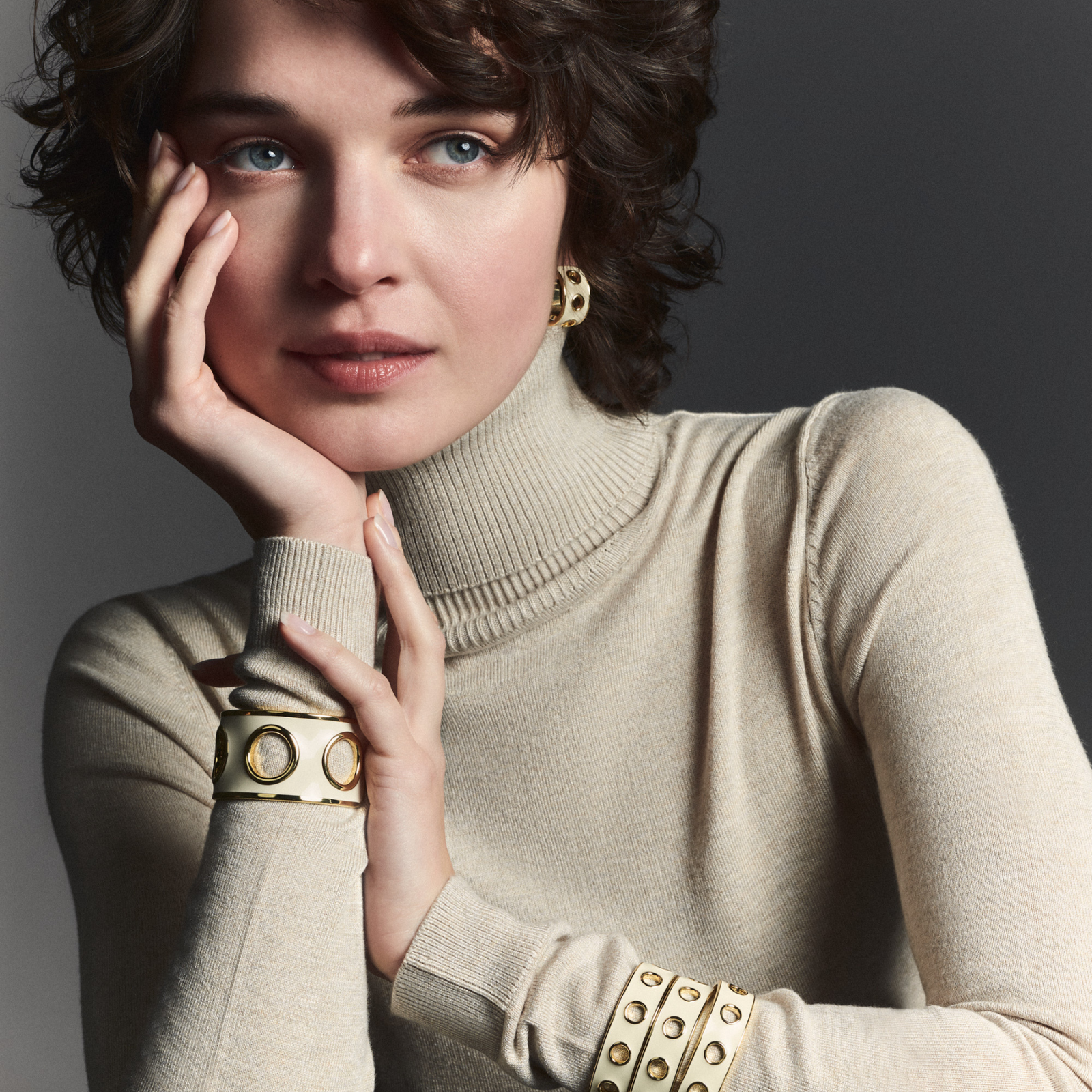 Manchette EYELET - Blanc Sable - Bangle-Up 