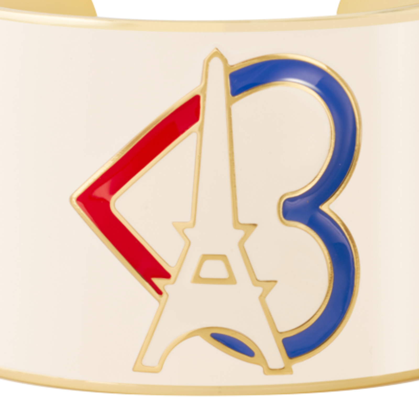 Manchette Eiffel - Bleu Blanc Bangle - Bangle-Up 