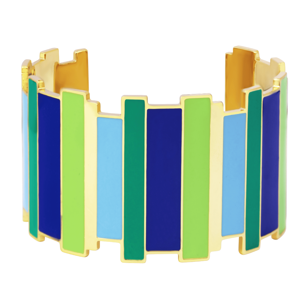 Inès Multicolor Cuff Bracelet - Blue Ray