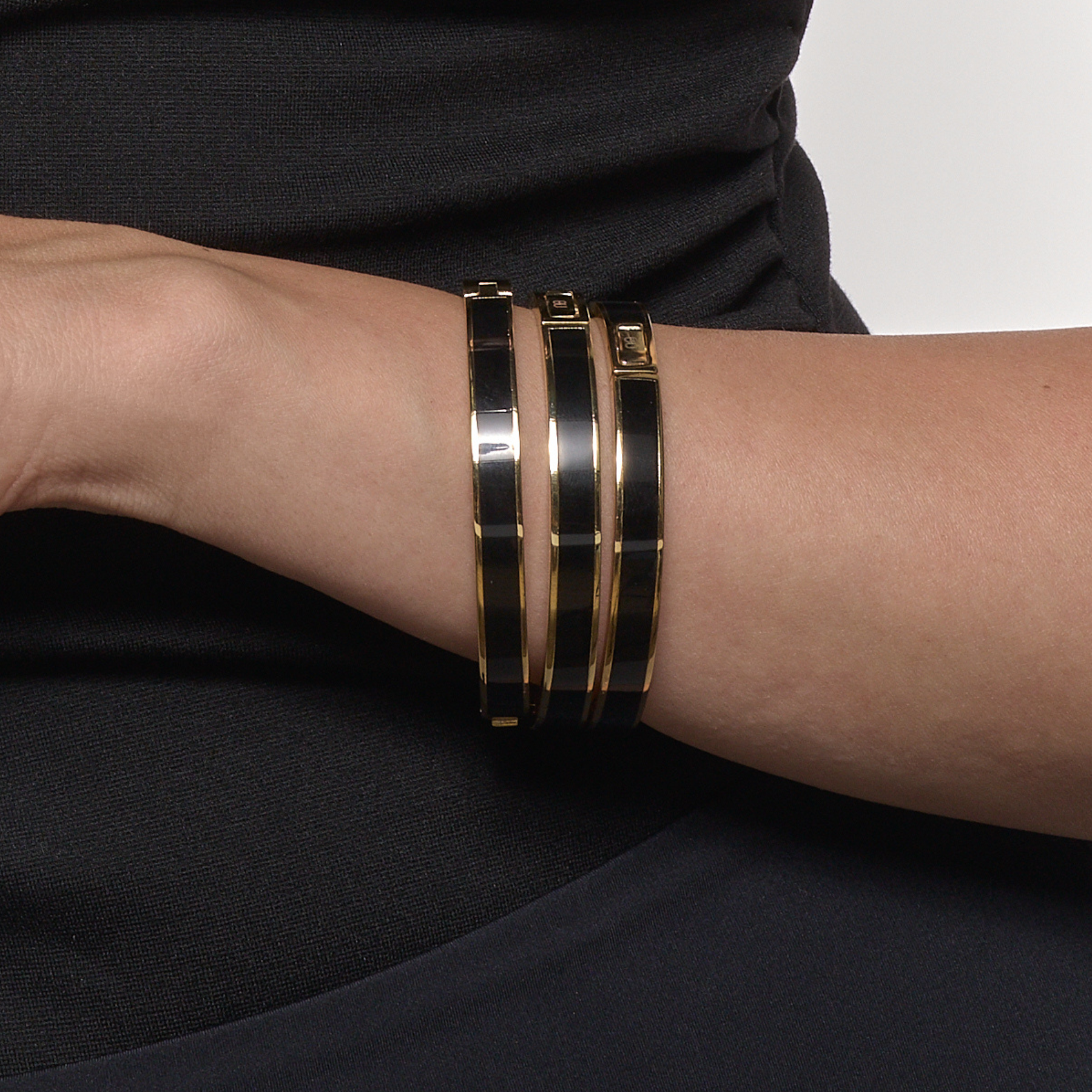 Bracelet  Bangle - Noir Carbon
